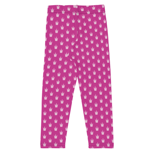 Pink Crowns Kids Leggings