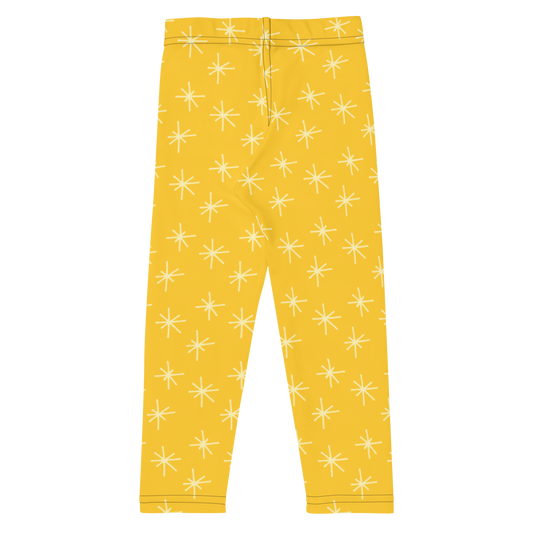 Yellow Stars Kids Leggings