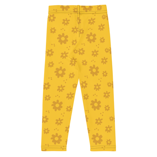 Yellow Flowers Kids Leggings