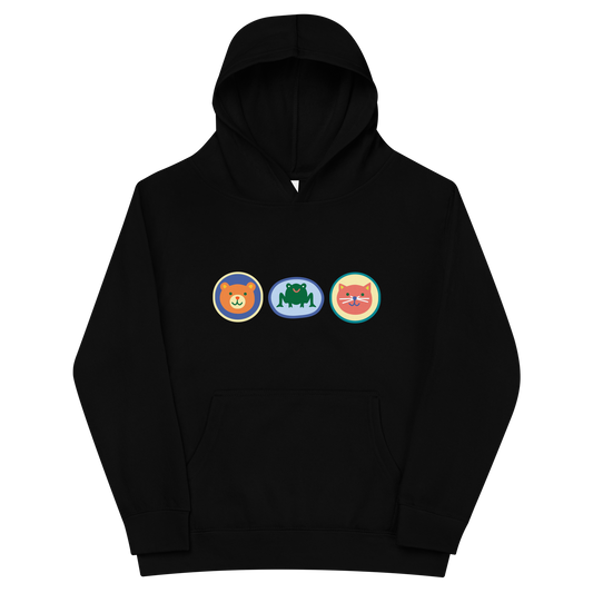 Happy Animal Pins Hoodie