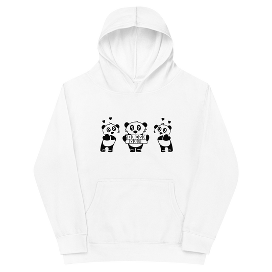 I Love You Panda Hoodie