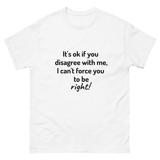 It's Ok If You Disagree With Me - Men